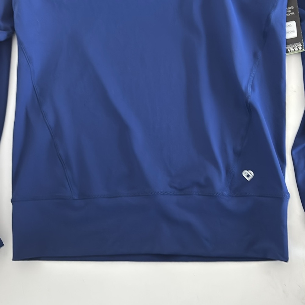 NWT Performance Hoodie S Ruched Sleeve Thumbholes Athleisure Streetwear Casual - Picture 9 of 12